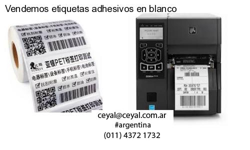 Vendemos etiquetas adhesivos en blanco