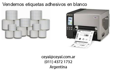 Vendemos etiquetas adhesivos en blanco