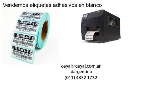 Vendemos etiquetas adhesivos en blanco