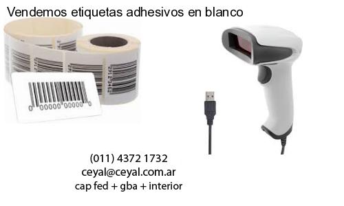 Vendemos etiquetas adhesivos en blanco