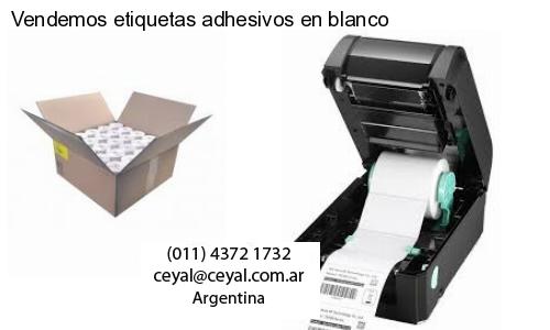 Vendemos etiquetas adhesivos en blanco
