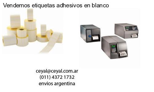 Vendemos etiquetas adhesivos en blanco