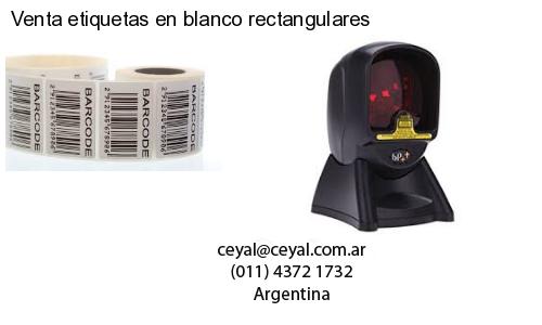 Venta etiquetas en blanco rectangulares