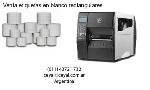 Venta etiquetas en blanco rectangulares