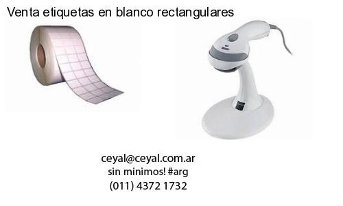 Venta etiquetas en blanco rectangulares