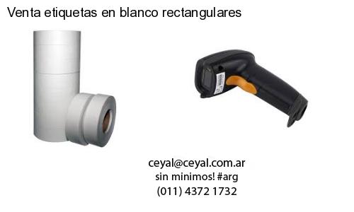 Venta etiquetas en blanco rectangulares