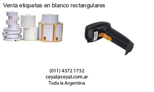 Venta etiquetas en blanco rectangulares