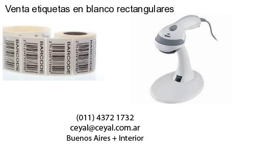Venta etiquetas en blanco rectangulares