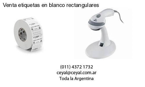 Venta etiquetas en blanco rectangulares
