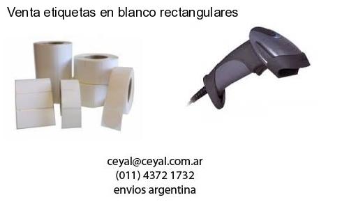 Venta etiquetas en blanco rectangulares