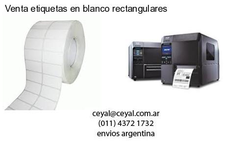 Venta etiquetas en blanco rectangulares