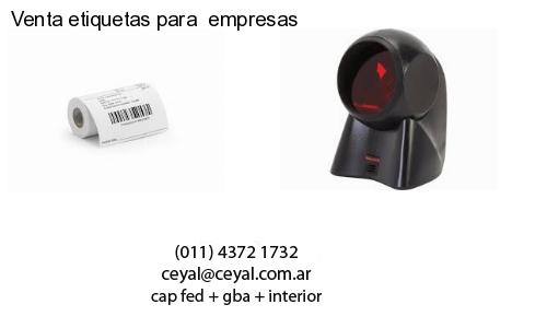 Venta etiquetas para  empresas