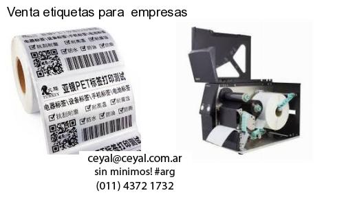 Venta etiquetas para  empresas