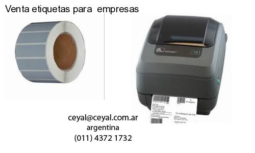 Venta etiquetas para  empresas