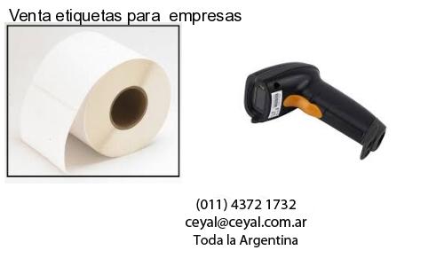 Venta etiquetas para empresas