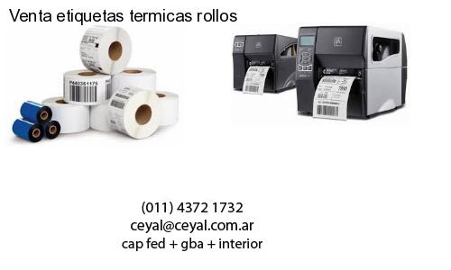 Venta etiquetas termicas rollos