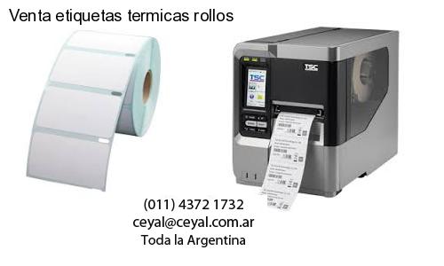 Venta etiquetas termicas rollos