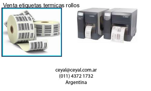Venta etiquetas termicas rollos