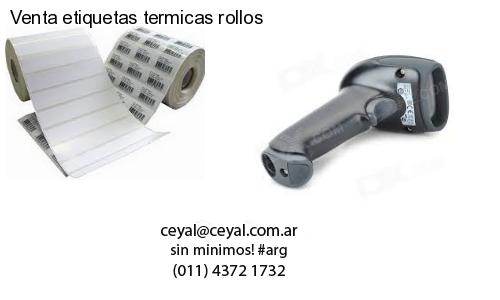 Venta etiquetas termicas rollos