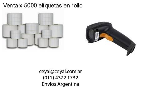 Venta x 5000 etiquetas en rollo