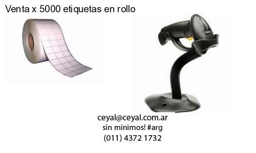 Venta x 5000 etiquetas en rollo