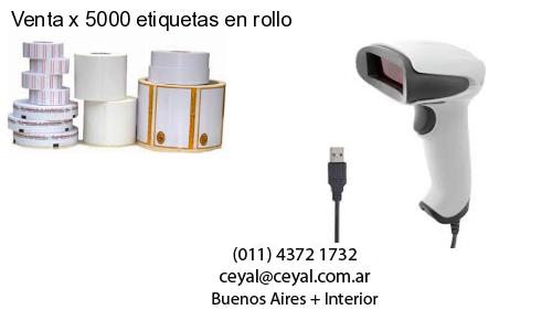 Venta x 5000 etiquetas en rollo