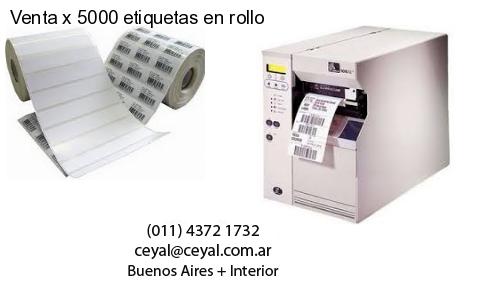 Venta x 5000 etiquetas en rollo
