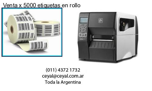 Venta x 5000 etiquetas en rollo
