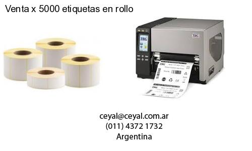 Venta x 5000 etiquetas en rollo
