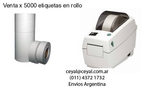 Venta x 5000 etiquetas en rollo