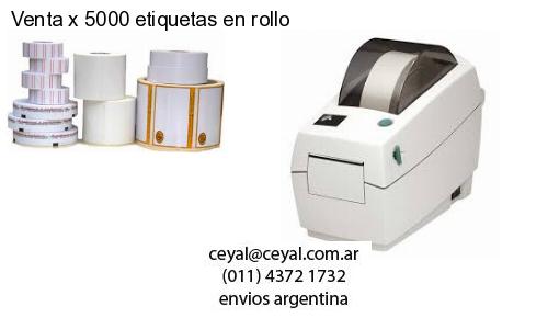 Venta x 5000 etiquetas en rollo