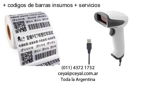   codigos de barras insumos   servicios