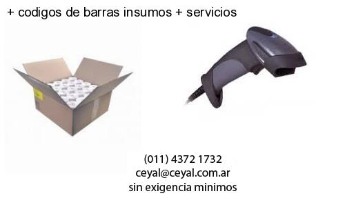   codigos de barras insumos   servicios