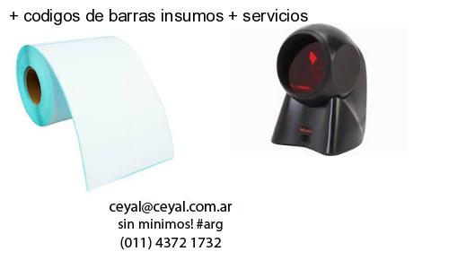   codigos de barras insumos   servicios