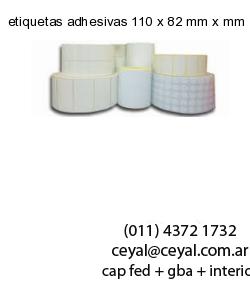 etiquetas adhesivas 110 x 82 mm x mm