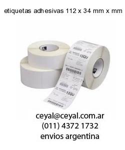 etiquetas adhesivas 112 x 34 mm x mm