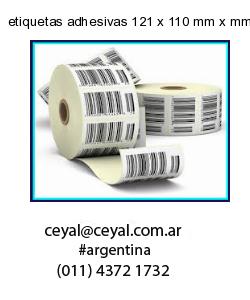 etiquetas adhesivas 121 x 110 mm x mm