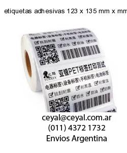 etiquetas adhesivas 123 x 135 mm x mm