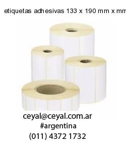 etiquetas adhesivas 133 x 190 mm x mm
