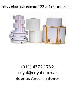 etiquetas adhesivas 133 x 194 mm x mm