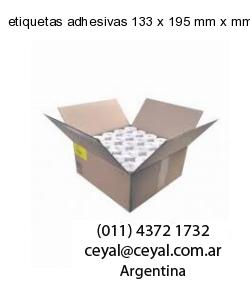 etiquetas adhesivas 133 x 195 mm x mm