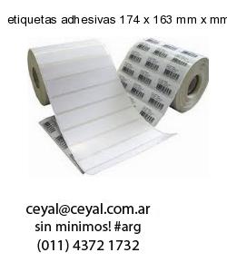 etiquetas adhesivas 174 x 163 mm x mm