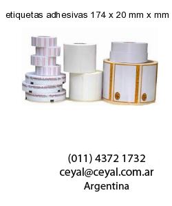etiquetas adhesivas 174 x 20 mm x mm