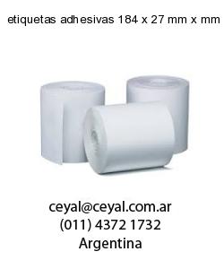 etiquetas adhesivas 184 x 27 mm x mm