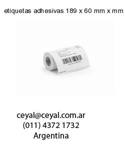 etiquetas adhesivas 189 x 60 mm x mm