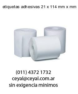 etiquetas adhesivas 21 x 114 mm x mm