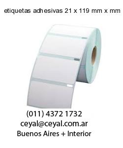 etiquetas adhesivas 21 x 119 mm x mm