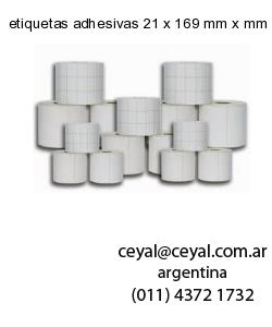 etiquetas adhesivas 21 x 169 mm x mm