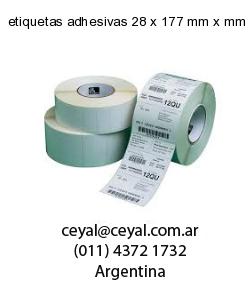 etiquetas adhesivas 28 x 177 mm x mm