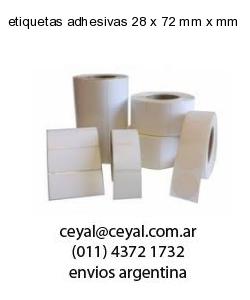 etiquetas adhesivas 28 x 72 mm x mm